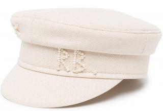 Kapitánka Ruslan Baginskiy - Pearls-embellished Baker Boy Cap Velikost: 59 cm (L)