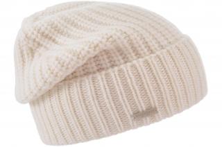 Kašmírová objemná bílá čepice od Seeberger - Big Beanie Cashmere Velikost: Unisize (S-XL)
