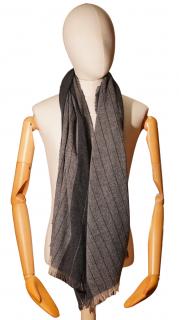 Kašmírová šedá šála 75 x 180 cm Velikost: Unisize (S-XL)