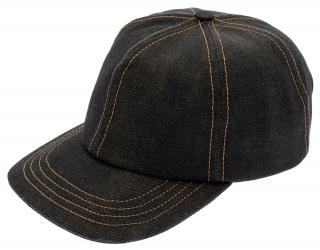 Letní bavlněná kšiltovka z organické džínoviny - Ball Cap Organic Denim Black Velikost: 57 (M)