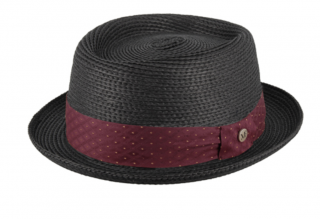 Letní černý porkpie klobouk od Fléchet Velikost: 55 cm  (S)