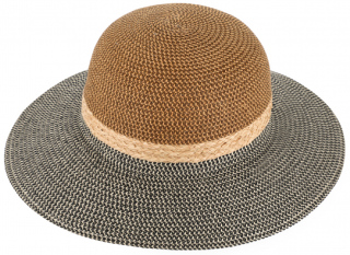 Letní dámský slaměný klobouk Fiebig s širokou krempou - Brim Hat Base Point Velikost: 57 cm (M)