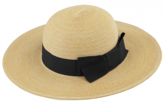 Letní dámský slaměný klobouk Fiebig s širokou krempou - Brim Hat Beige Velikost: 59 cm (L)