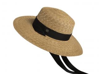 Letní slaměný klobouk s širší krempou - Boater Hat Velikost: Unisize (S-XL)