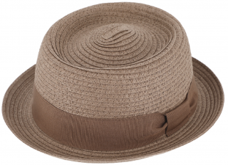 Letní taupe porkpie klobouk od Fiebig Velikost: 57 cm (M)