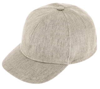 Lněná béžová klasická kšiltovka Fiebig - Basic Baseball Cap Linen Velikost: Unisize (S-XL)