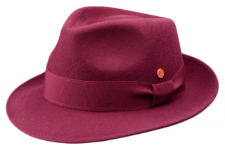 Luxusní bordó klobouk Mayser - Manuel Mayser Velikost: 61 cm (XL)