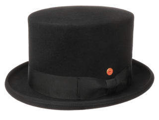Luxusní černý cylindr Mayser - Top  Hat Velikost: 61 cm (XL)