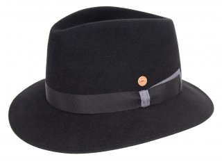 Luxusní černý klobouk Mayser - Felix Velikost: 57 cm (M)