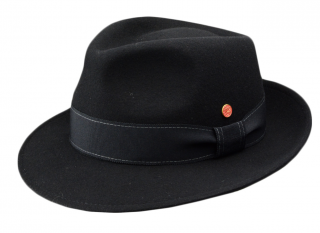 Luxusní černý klobouk Mayser - Manuel Mayser Velikost: 61 cm (XL)