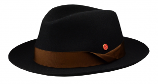 Luxusní černý klobouk Mayser - Samuel Mayser Velikost: 62 cm