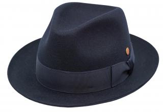 Luxusní modrý klobouk Mayser - City Velikost: 61 cm (XL)