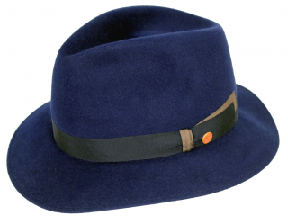 Luxusní modrý klobouk Mayser - Felix Velikost: 55 cm  (S)