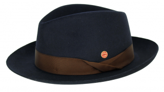 Luxusní modrý klobouk Mayser - Samuel Mayser Velikost: 55 cm  (S)