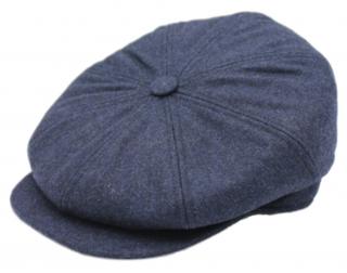 Modrá vlněná bekovka Hatteras od Fiebig - Vlna / Bekovka peaky blinders Velikost: 57 cm (M)