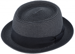 Modrý porkpie klobouk od Fiebig Velikost: 55 cm  (S)