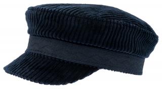 Námořnická modrá kapitánka - Turi Corduroy Blue Velikost: 61 cm (XL)