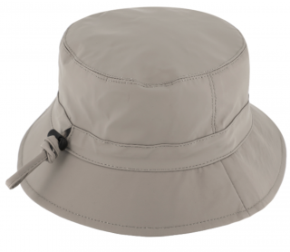 Nepromokavý béžový bucket hat - podzimní voděodolný klobouk - Fiebig 1903 Velikost: 59 cm (L)