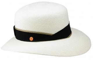 Panamský bílý klobouk - Cloche s širší krempou - Mayser - UV faktor 80 - Mayser Palmira Velikost: 59 cm (L)