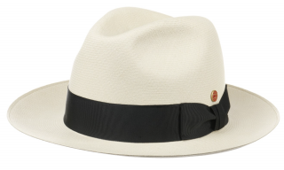 Panamský klobouk Montecristi - klobouk Fedora - limitovaná kolekce Mayser & Carlsbad Hat Co. Velikost: 61 cm (XL)