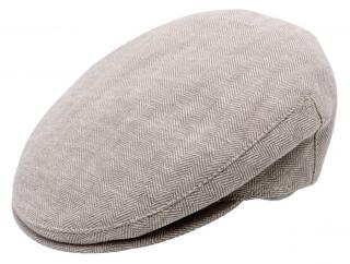 Pánská bavlněná béžová letní bekovka Velikost: 61 cm (XL)