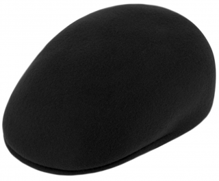 Pánská černá luxusní plstěná zimní bekovka - klasická pevná plstěná bekovka Velikost: 61 cm (XL)