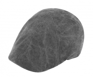 Pánská letní šedá bekovka  z seprané bavlny - Fiebig since 1903 duck cap Velikost: 61 cm (XL)
