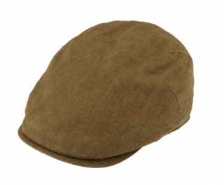 Pánská lněná letní bekovka - Fiebig since 1903 - kari (UV filtr 50, ochranný faktor) Velikost: 54 cm