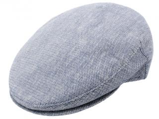 Pánská lněná modrá letní bekovka Velikost: 61 cm (XL)