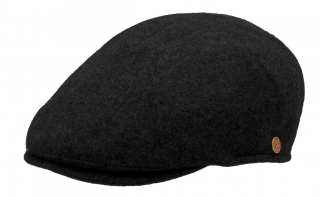 Pánská luxusní zimní černá vlněná bekovka - Mayser -  Sidney Extra Velikost: 57 cm (M)