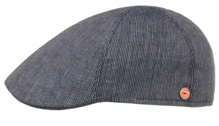 Pánská modrá letní lněná bekovka - Mayser - UV faktor 80 - Paddy - limitovaná  kolekce Velikost: 61 cm (XL)
