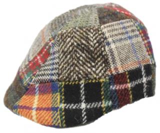 Pánská zimní bekovka - Fiebig since 1903 duck cap - Harris Tweed (patchwork) Velikost: 57 cm (M)