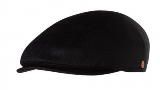 Pánská zimní černá kašmírová bekovka - Mayser -  Simon Plus (ušní klapky) - Cashmere Velikost: 59 cm (L)