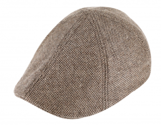 Pánská zimní hnědá bekovka - Fiebig since 1903 duck cap Velikost: 61 cm (XL)