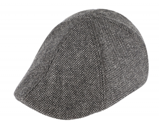 Pánská zimní šedá bekovka - Fiebig since 1903 duck cap Velikost: 61 cm (XL)