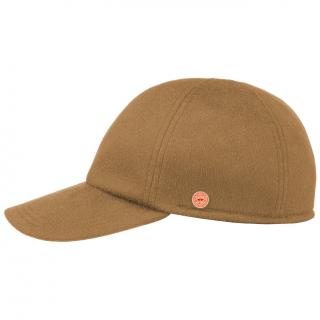 Pánská zimní velbloudí kašmírová kšiltovka - Mayser Lars  (ušní klapky) -  100 % kašmír Velikost: 61 cm (XL)