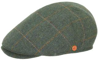 Pánská zimní zelená tweedová bekovka - Mayser -  Sidney Harris Tweed Velikost: 60 cm