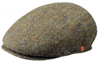 Pánská zimní zelená tweedová bekovka - Mayser -  Sidney Harris Tweed Velikost: 61 cm (XL)