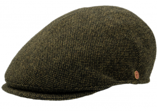 Pánská zimní zelená tweedová bekovka - Mayser -  Sidney Harris Tweed Velikost: 62 cm