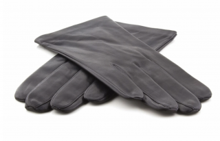 Pánské černé kožené rukavice bez podšívky - Carlsbad Hat Velikost Rukavice: 10,5 (XXL)