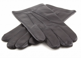 Pánské černé kožené rukavice bez podšívky - Carlsbad Hat Velikost Rukavice: 10 (XL)