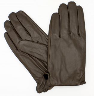 Pánské hnědé kožené  rukavice - Fiebig Velikost Rukavice: 9,5 (L)