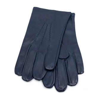 Pánské modré kožené rukavice bez podšívky - Carlsbad Hat Velikost Rukavice: 10,5 (XXL)