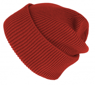 Pletená červená zimní čepice - Fiebig - Recycelt (100 % recyklovaný materiál) Velikost: Unisize (S-XL)