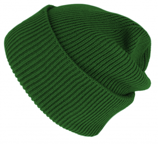 Pletená zelená zimní čepice - Fiebig - Recycelt (100 % recyklovaný materiál) Velikost: Unisize (S-XL)