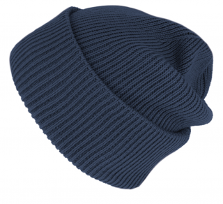 Pletená zimní modrá čepice - Fiebig - Recycelt (100 % recyklovaný materiál) Velikost: Unisize (S-XL)