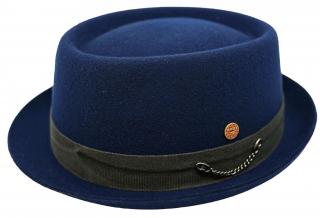 Plstěný klobouk porkpie - Mayser - modrá klobouk Gareth Velikost: 57 cm (M)