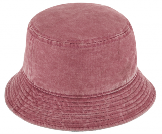 Růžový bucket hat - Fiebig - sepraná bavlna - washed cotton Velikost: 57 cm (M)