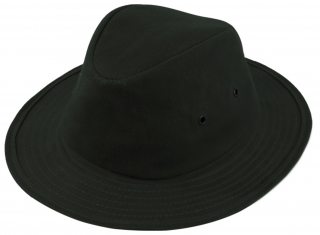 Rybářský zelený bavlněný klobouk - voskovaná bavlna - Waxed cotton Velikost: 59 cm (L)