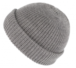 Šedá unisex čepice Fiebig -  100 % vlna Merino - docker Velikost: Unisize (S-XL)